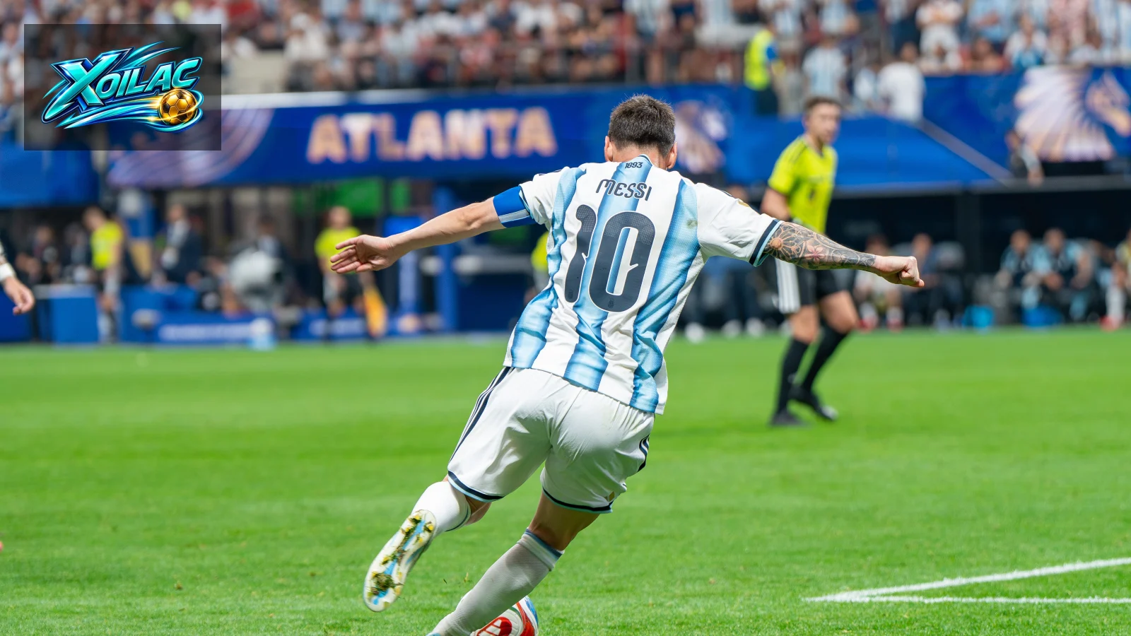 Lionel Messi thi đấu cho Argentina trong trận quốc tế năm 2026