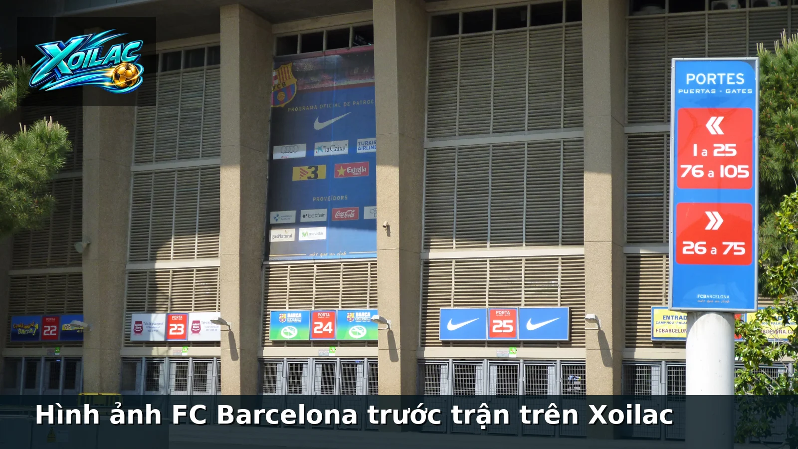Hình ảnh FC Barcelona trước trận trên Xoilac