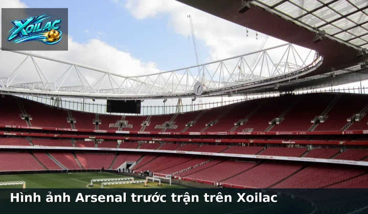 Hình ảnh Arsenal trước trận trên Xoilac