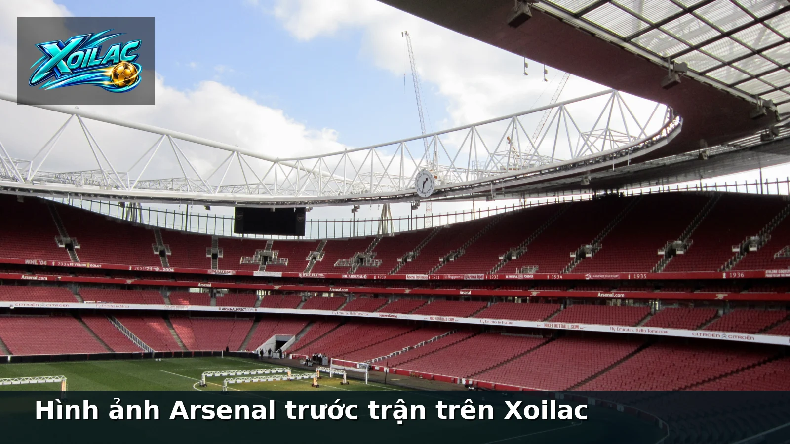 Hình ảnh Arsenal trước trận trên Xoilac