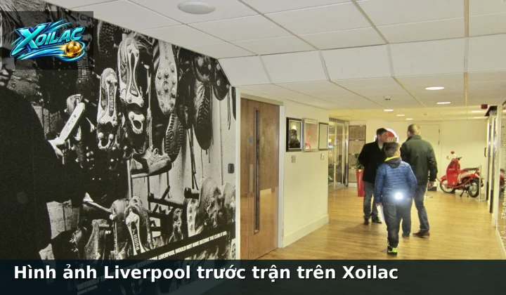Hình ảnh Liverpool trước trận trên Xoilac
