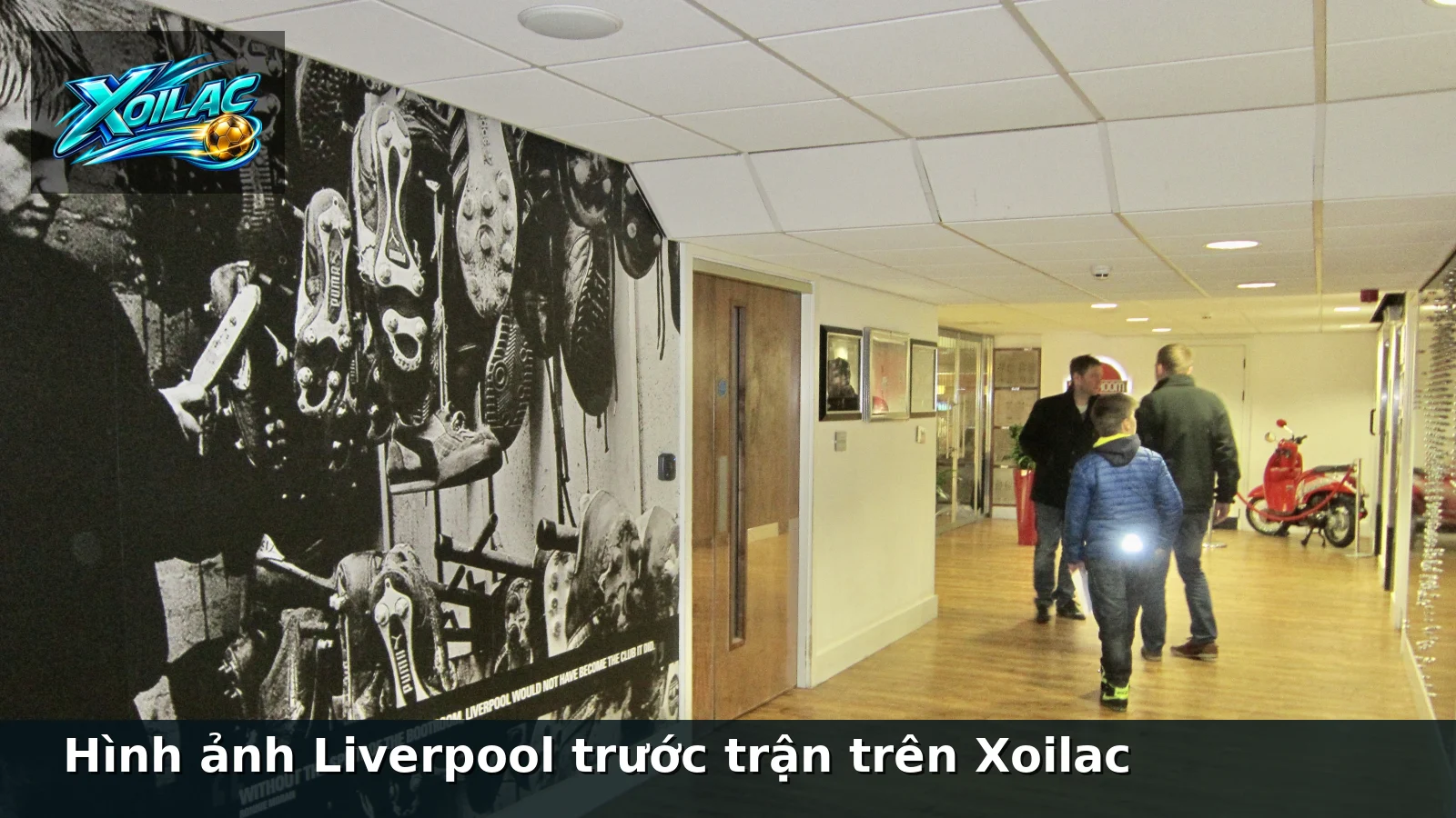 Hình ảnh Liverpool trước trận trên Xoilac
